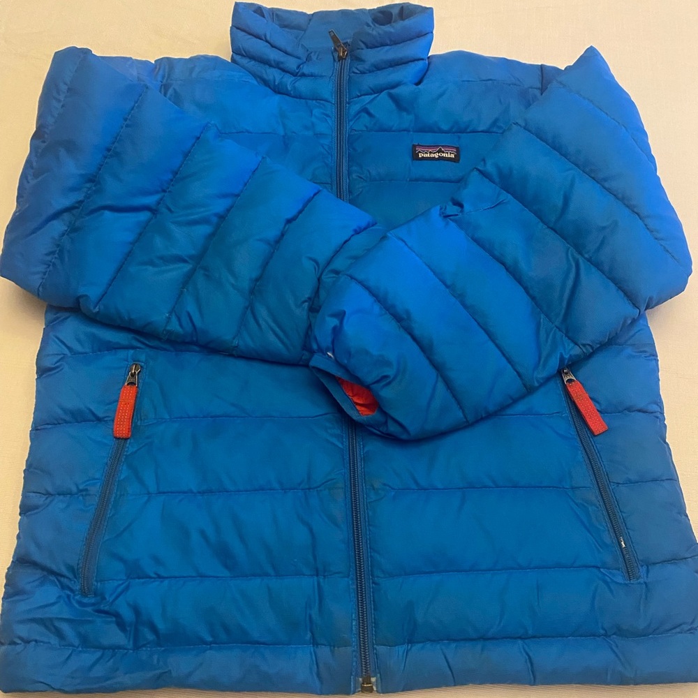 Patagonia Down Sweater Jacket - Boys Size 8 - Blue